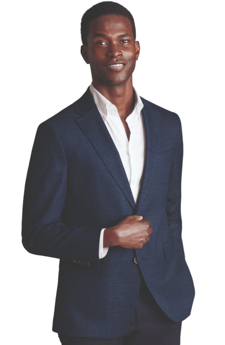 Charles Tyrwhitt Proper Blazer, Main, color, Ink Blue