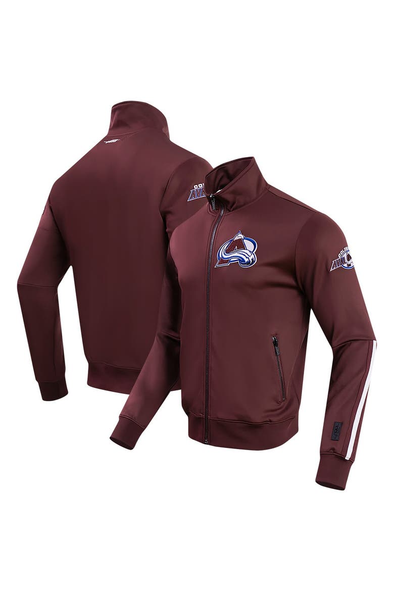 Men's Pro Standard Burgundy Colorado Avalanche Classic Chenille Full-Zip Track Jacket, Main, color, Burgundy