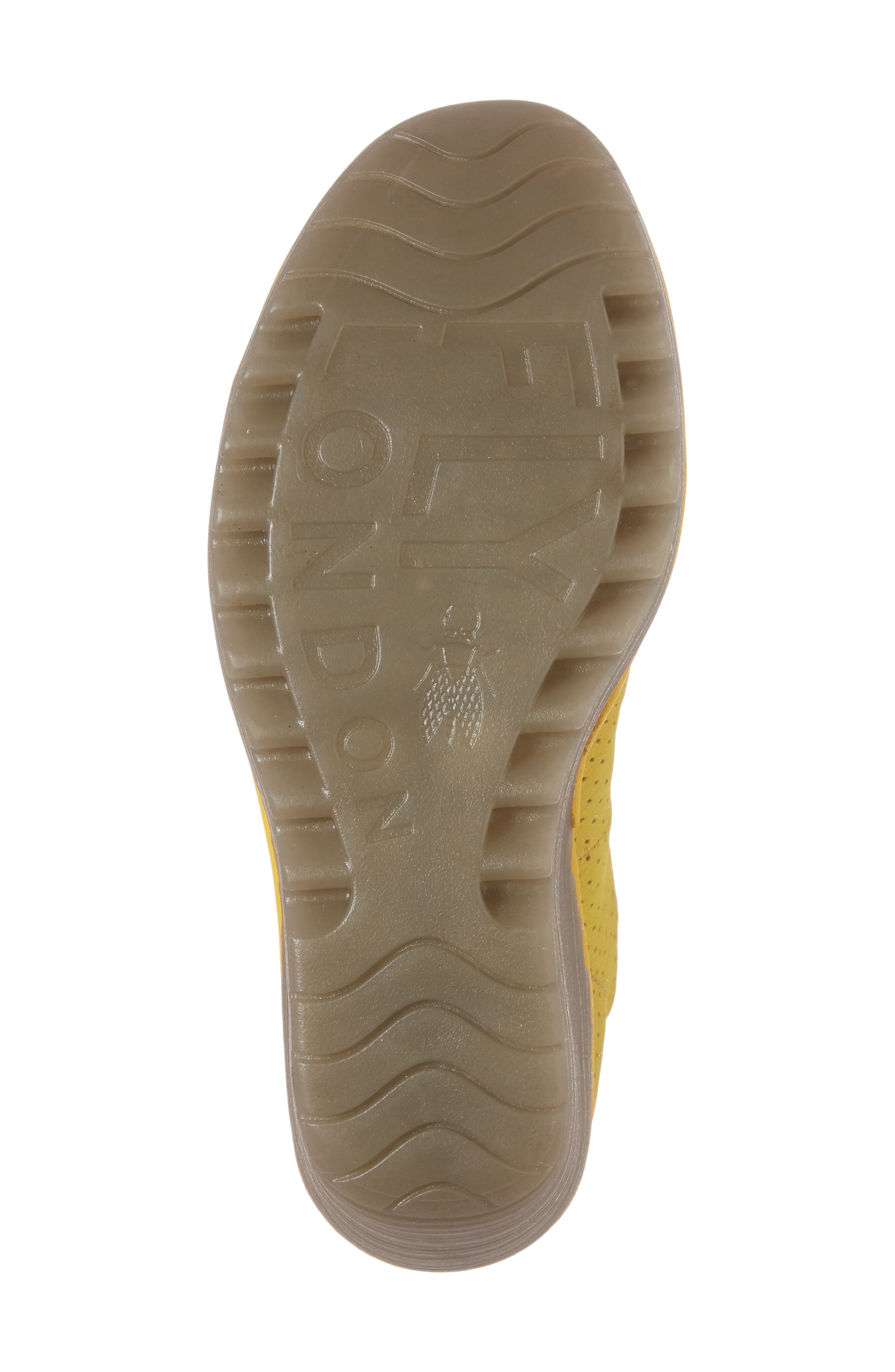 Fly London 'Yala' Perforated Leather Sandal, Alternate, color, 056 Bumblebee