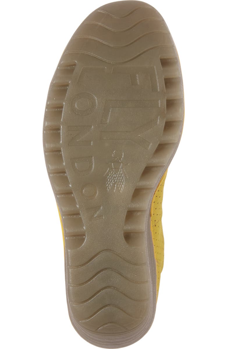 Fly London 'Yala' Perforated Leather Sandal, Alternate, color, 056 Bumblebee