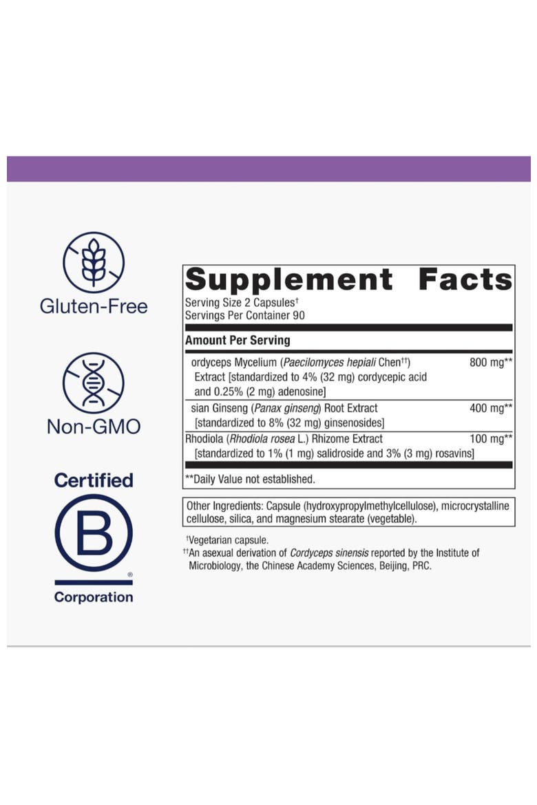 Adreset Adaptogen Stress Relief and Energy Support Formula 180 Capsules, Alternate, color, None
