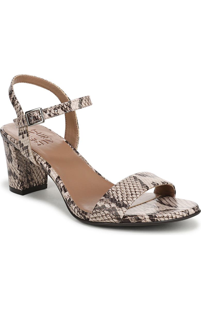 Naturalizer Bristol Sandal, Main, color, Snake Beige Faux Leather