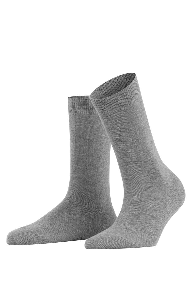 Falke Family Cotton Socks, Main, color, Greymix