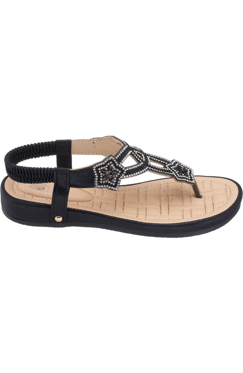 GOOD CHOICE NEW YORK Eva Rhinestone Embellished Thong Sandal, Alternate, color,