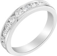 Haus of Brilliance IGI Certified 18K Gold 1 Cttw Diamond Half-Eternity Wedding Ring