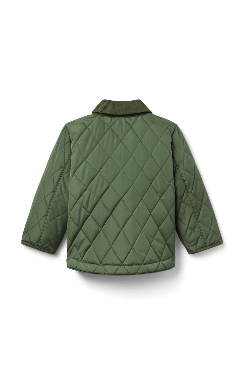 Janie and Jack The Quilted Jacket, Alternate, color, Green