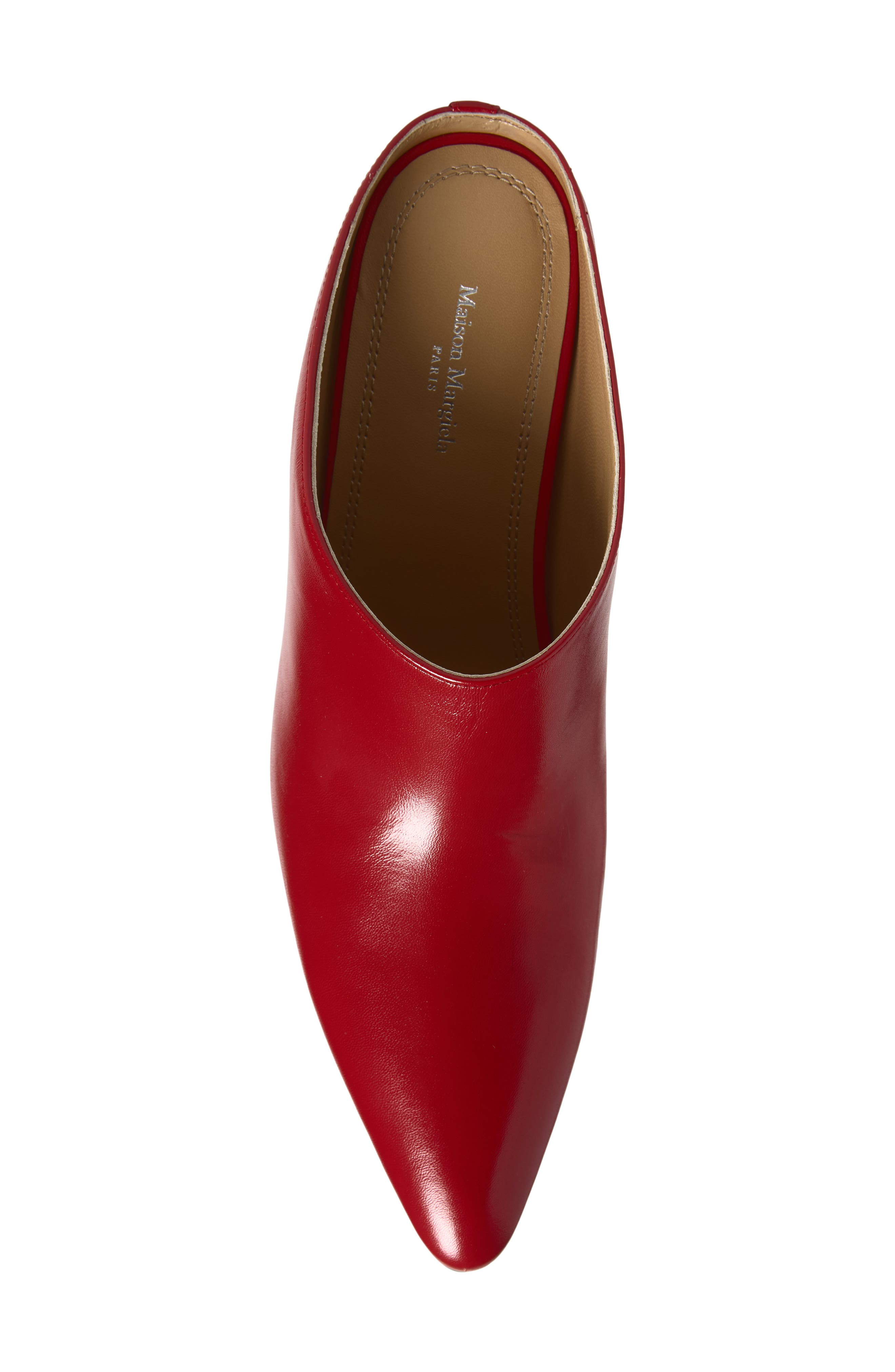 Wedge Pointed Toe Mule, Alternate, color, RED