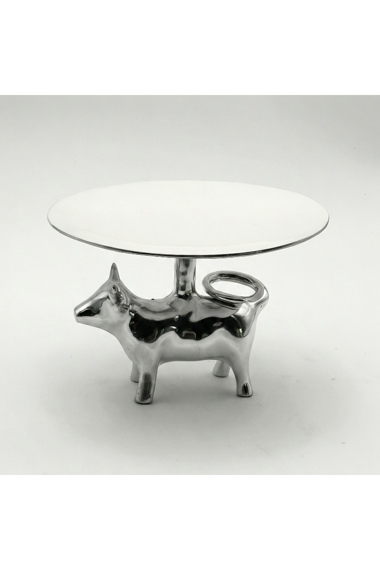 Vacca Pedestal, Alternate, color, Silver