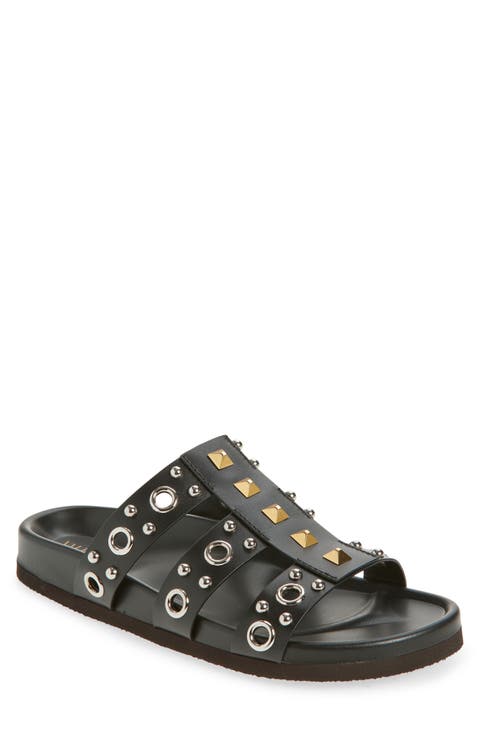 Rockstud Slide Sandal (Men)