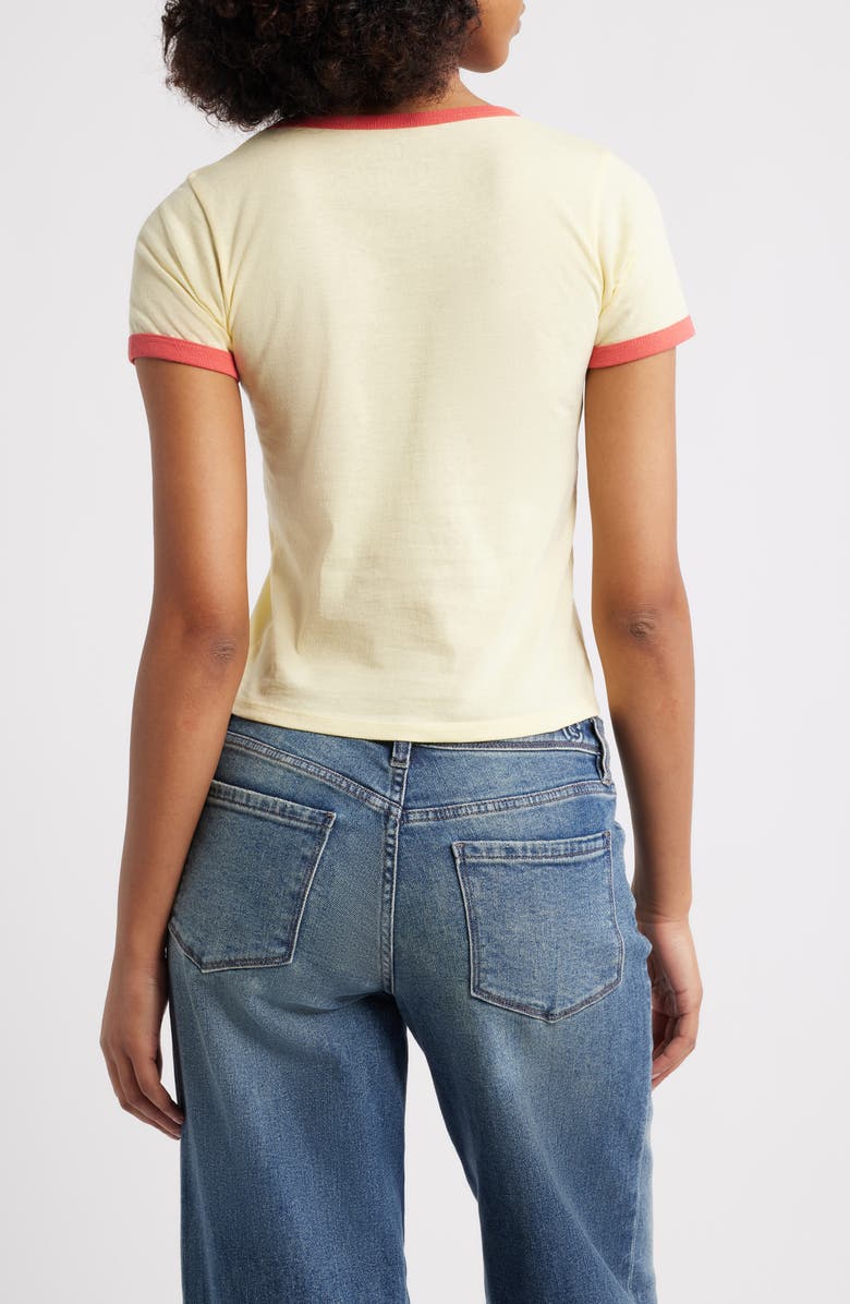 GOLDEN HOUR French Car Ringer Graphic T-Shirt, Alternate, color, Pastel Yellow