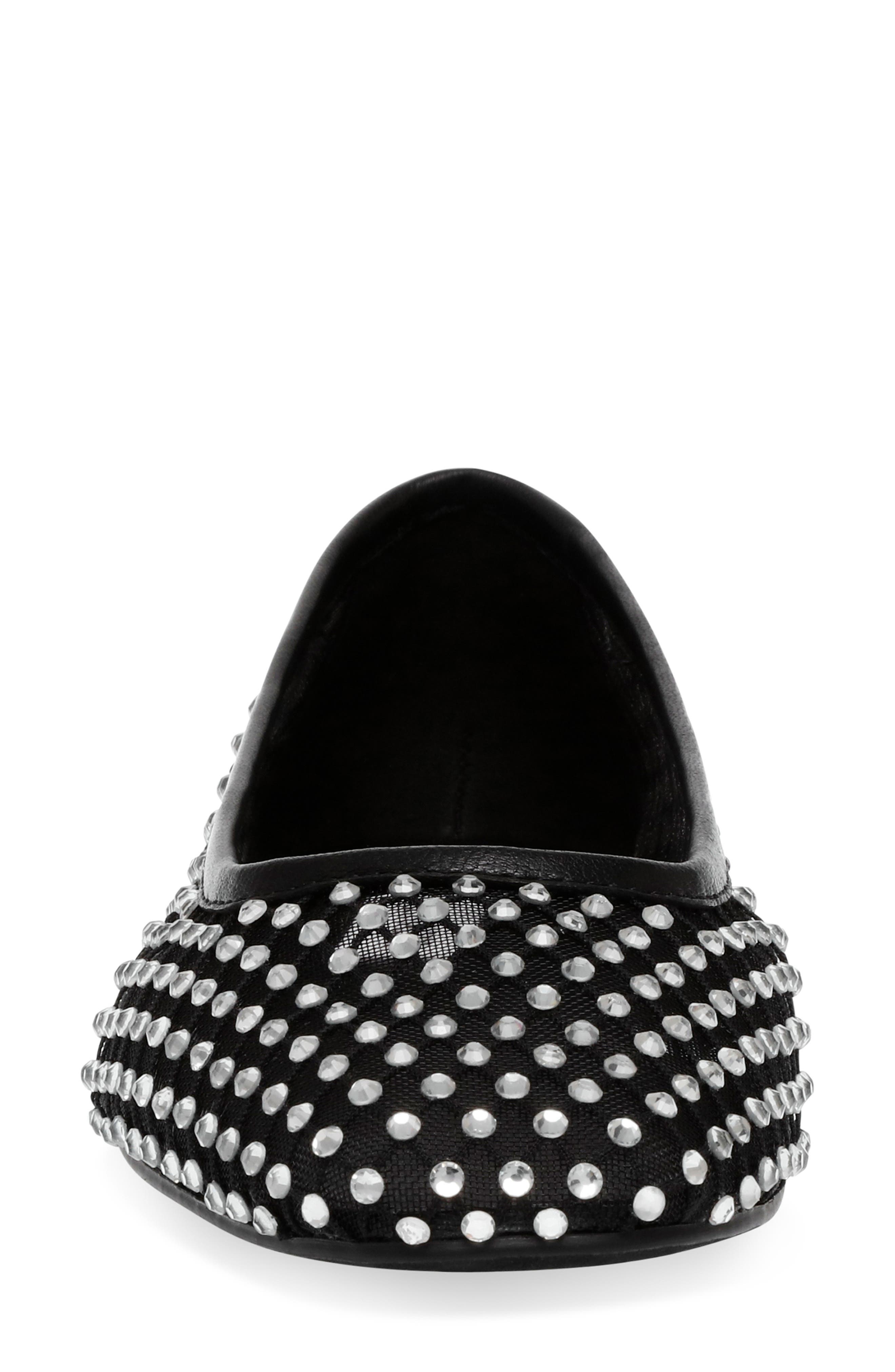 Auden Embellished Flat, Alternate, color, BLACK