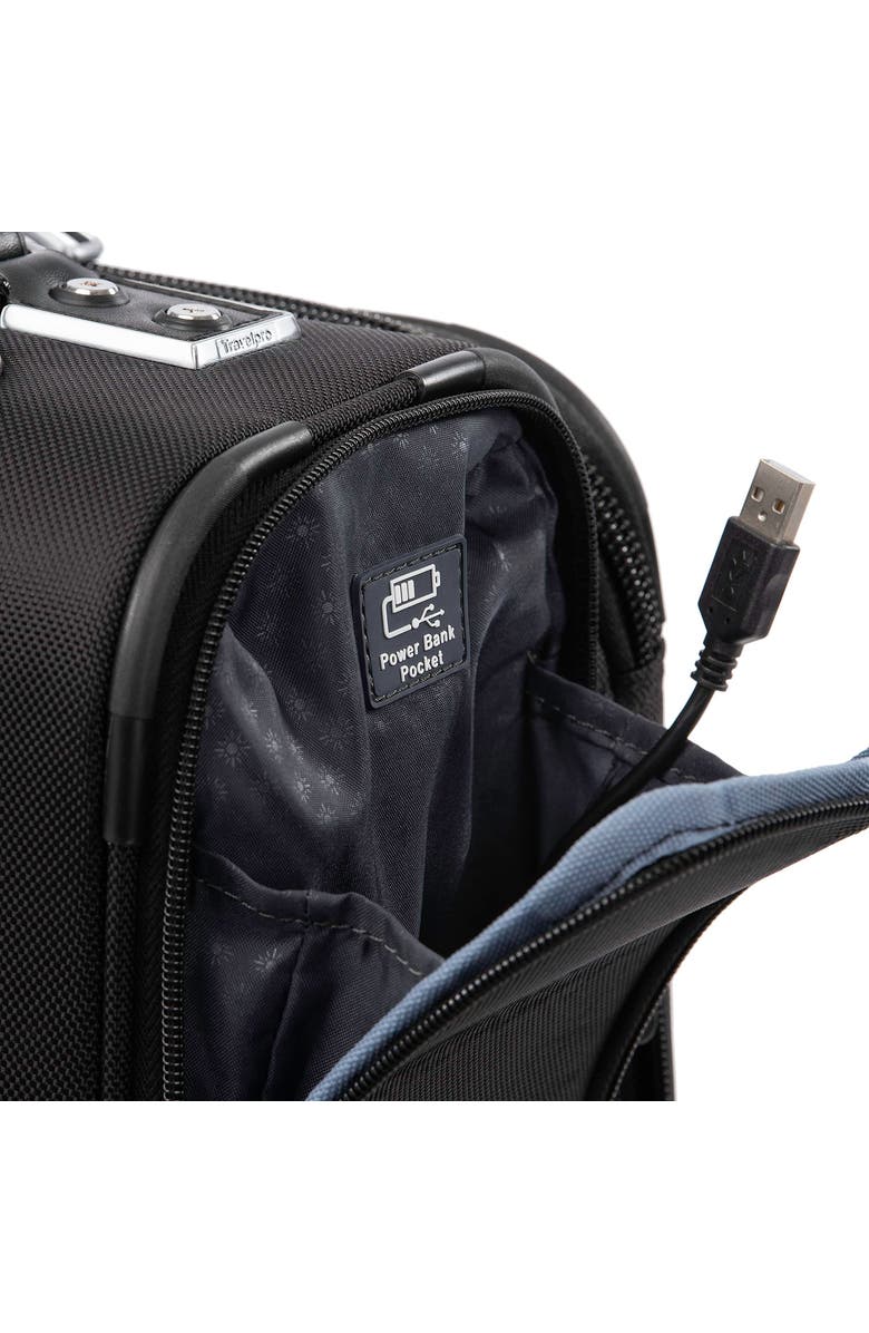 TRAVELPRO Platinum Elite Softside Expandable Carry-On 19-Inch Luggage, Alternate, color, Shadow Black