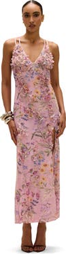 PatBO Heather Embroidered Maxi Dress
