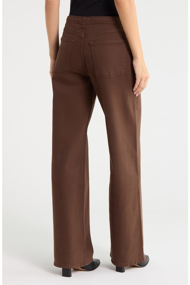 The Big Easy High Waist Wide Leg Drawstring Jeans, Alternate, color, DARK ROAST