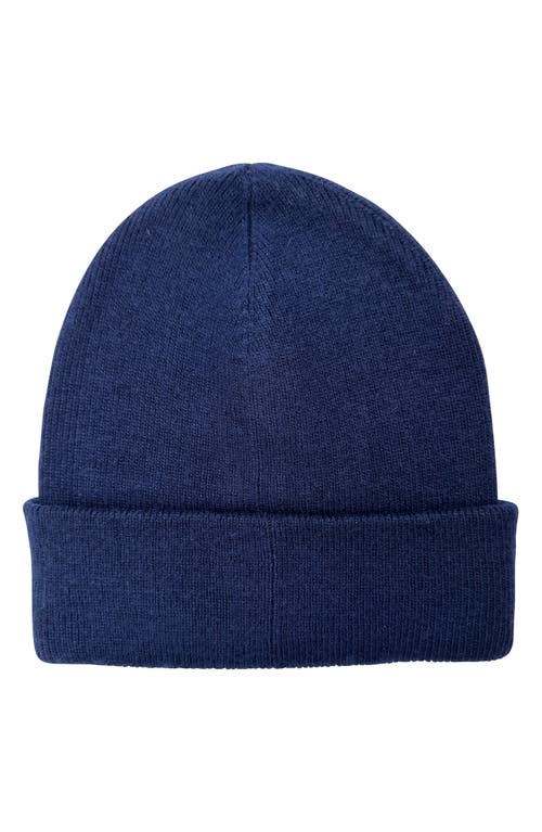 Faherty Core Logo Beanie In Blue