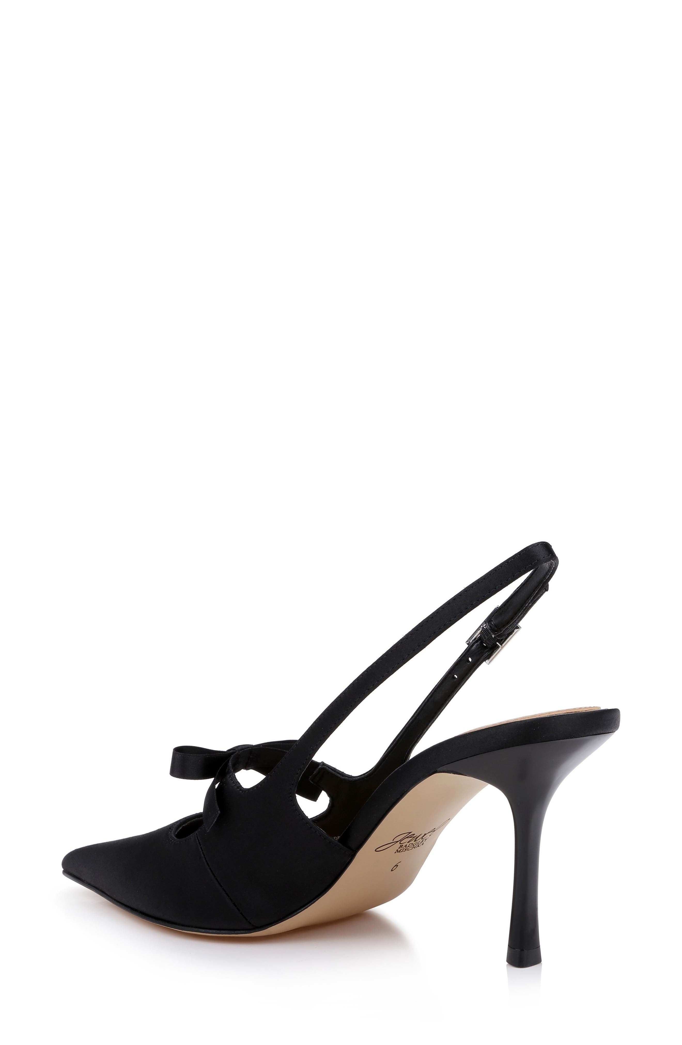 Jewel Badgley Mischka Zaya Pointed Toe Slingback Pump, Alternate, color, 