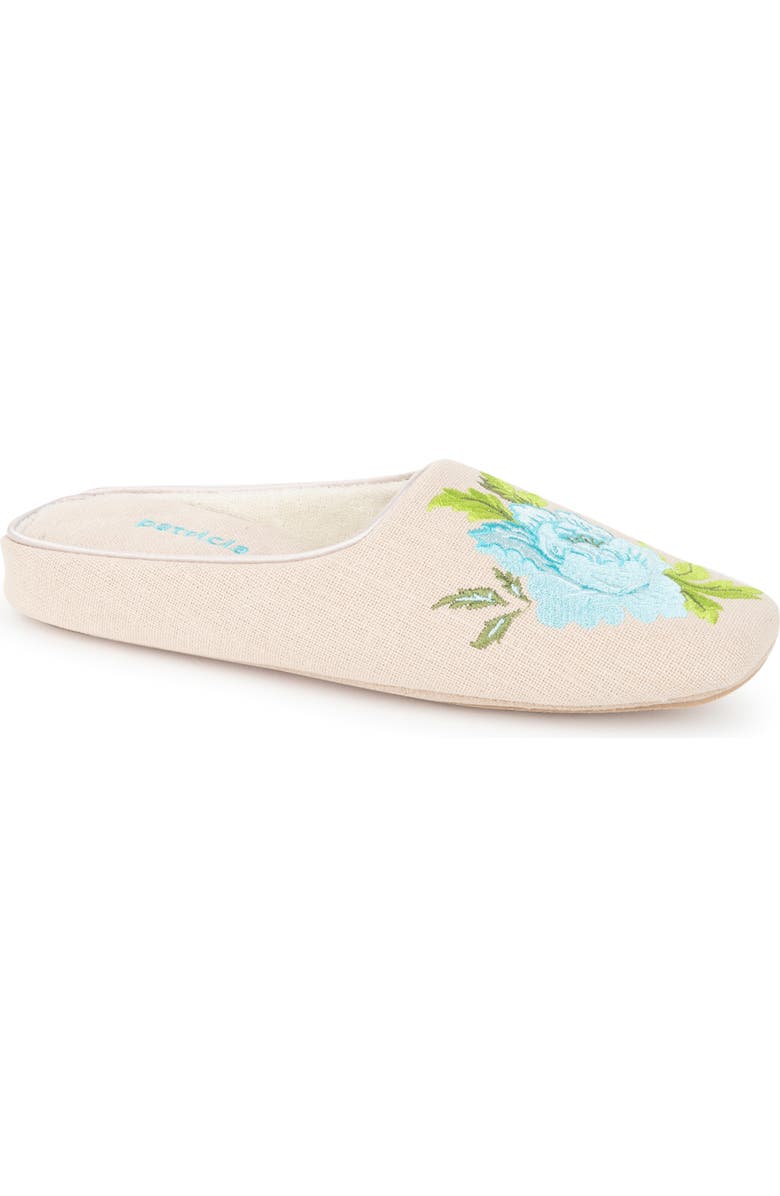 patricia green Embroidered Peony Slipper, Main, color,
