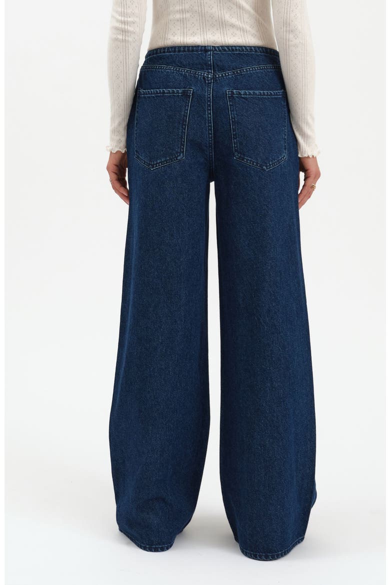 Madison Tie Waist Wide Leg Jeans, Alternate, color, MOONLIGHT RINSE