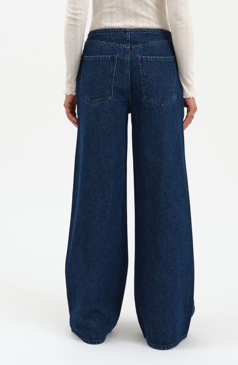 DAZE Madison Tie Waist Wide Leg Jeans, Alternate, color, Moonlight Rinse