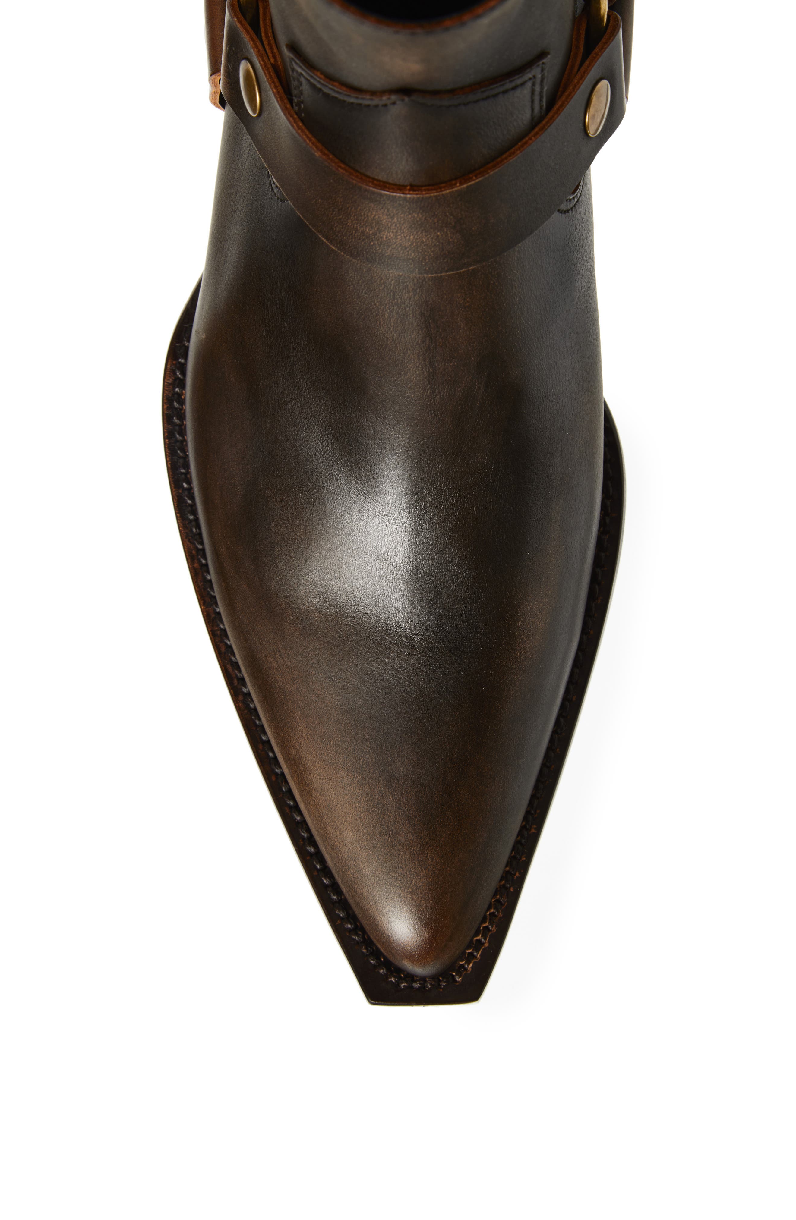 Golden Goose Debbie Harness Boot, Alternate, color, Dark Brown/ Beige