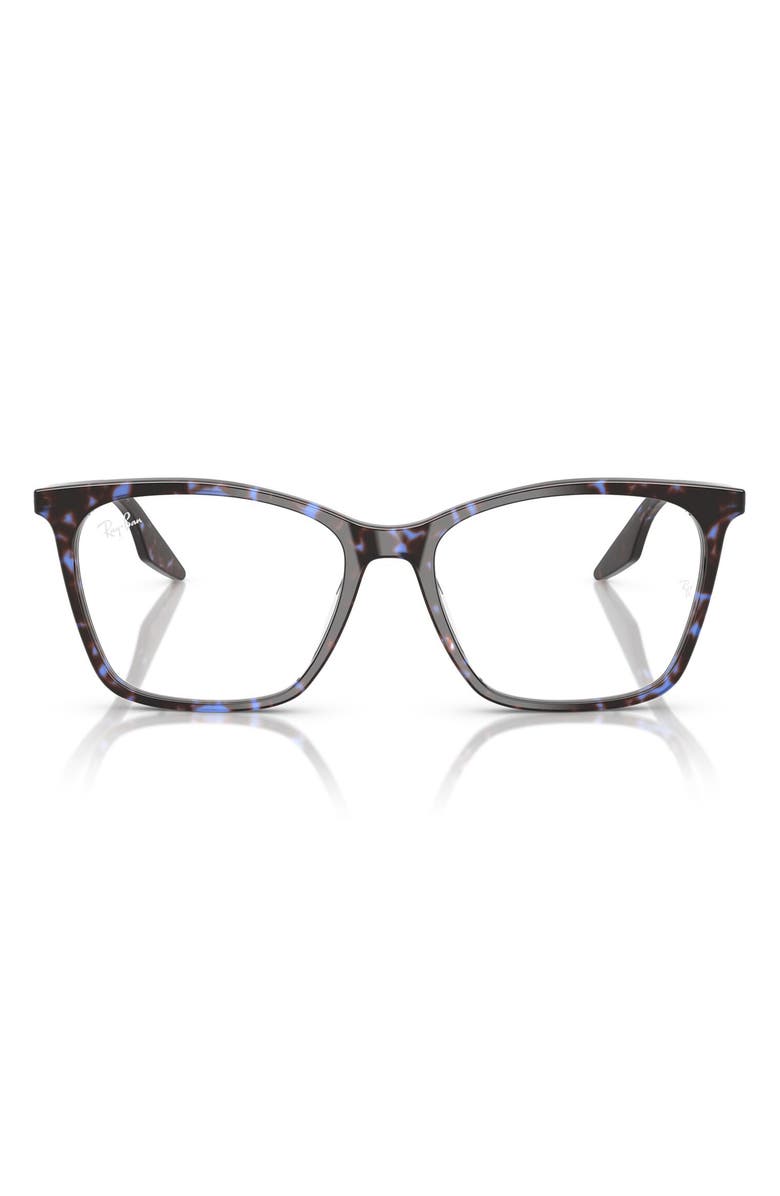 Ray-Ban 54mm Cat Eye Optical Glasses, Main, color, Blue Havana