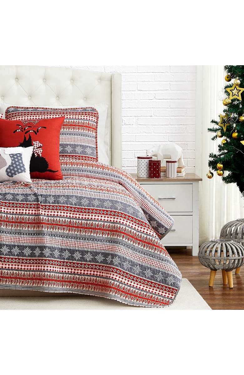 SOUTHSHORE FINE LINENS Cozy Cottage Quilt Set, Alternate, color, 