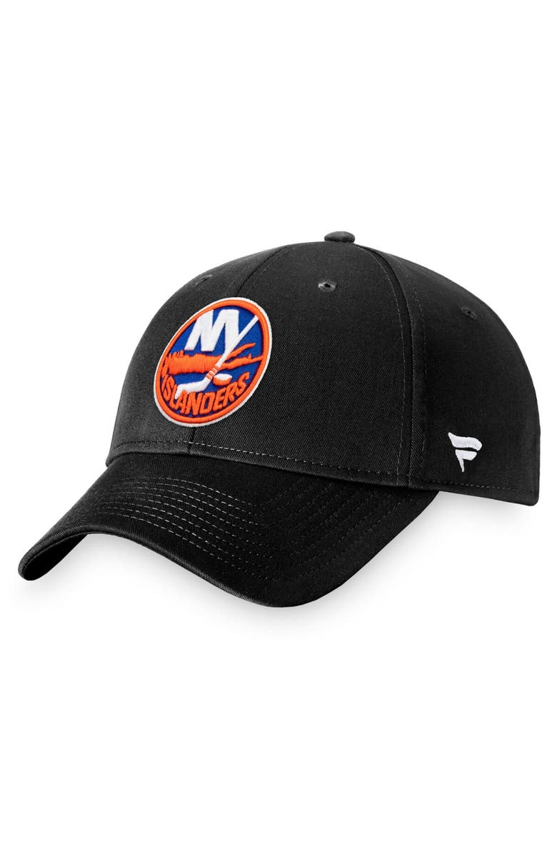FANATICS Men's Fanatics Branded Black New York Islanders Core Adjustable Hat, Main, color, 