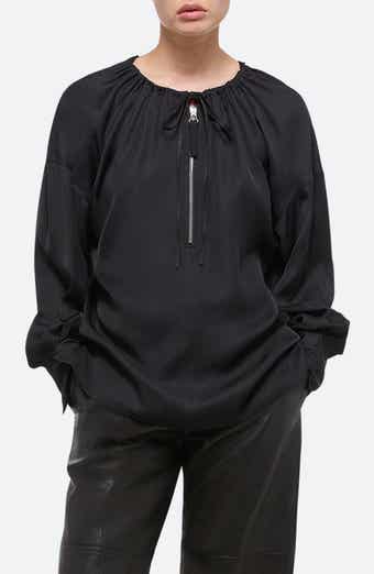 Helmut Lang Reversible Long Sleeve Drawstring Top