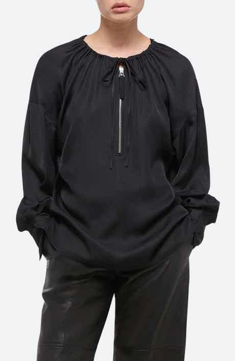 Helmut Lang Reversible Long Sleeve Drawstring Top