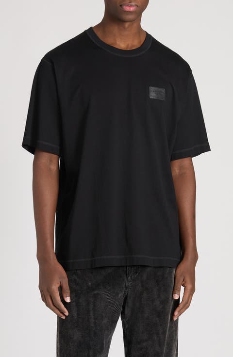 Logo Plaque Crewneck T-Shirt