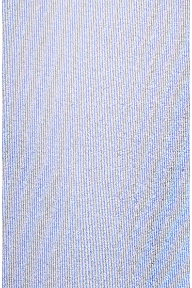 Ruffle Trim High/Low Poplin Shirt, Alternate, color, LAVENDER BLUE