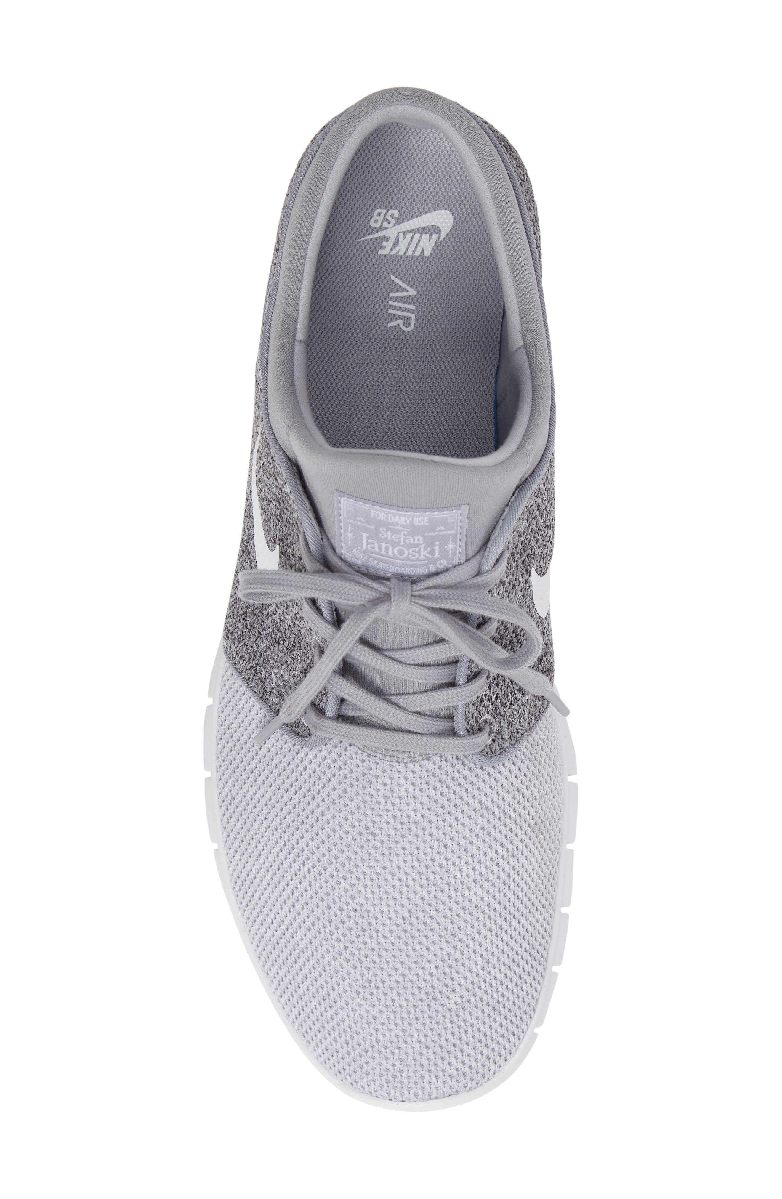 'Stefan Janoski - Max SB' Skate Shoe, Alternate, color, GREY/ WHITE/ PLATINUM