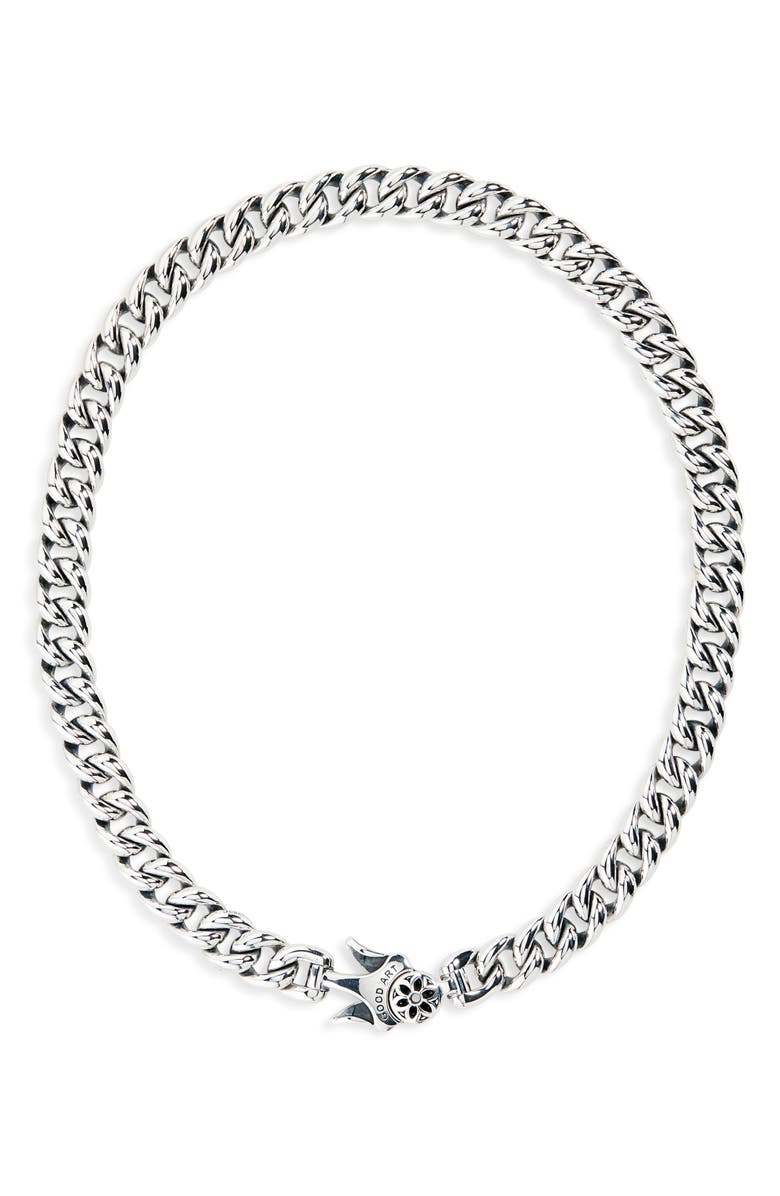 Good Art Hlywd Men's Model 10 3A 18-Inch Sterling Silver Necklace, Main, color, Silver
