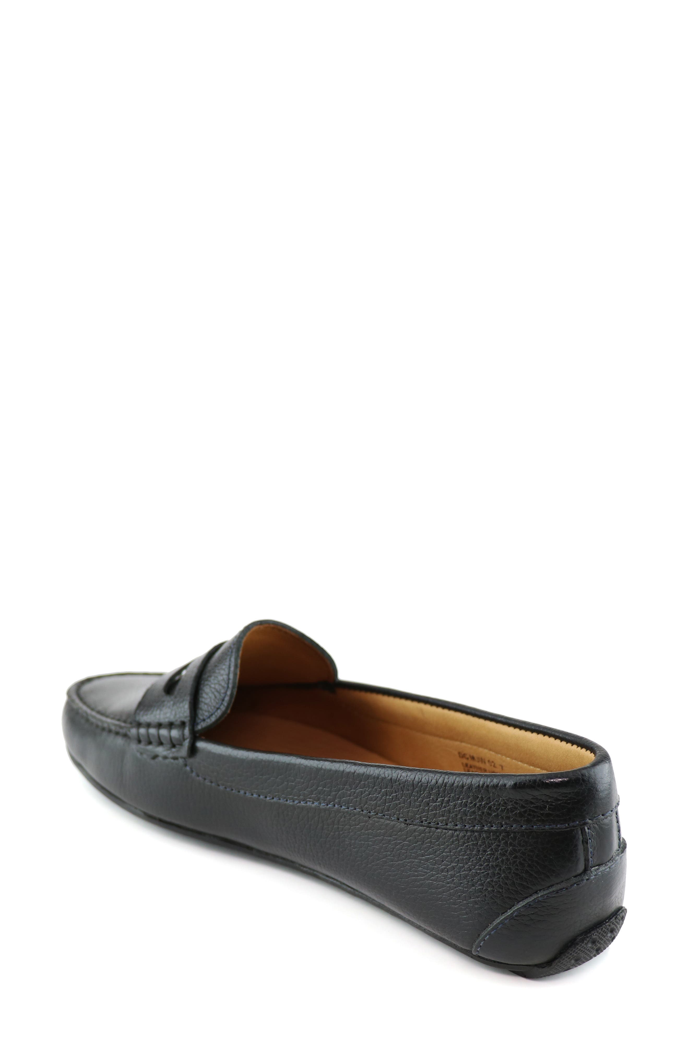 Marc Joseph New York Naples Penny Loafer, Alternate, color, Black Grainy