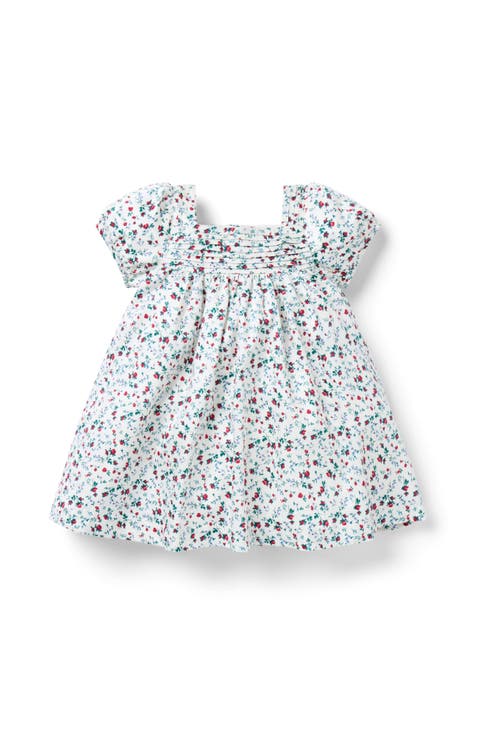 Baby Ditsy Floral Puff Sleeve Dress (Infant)