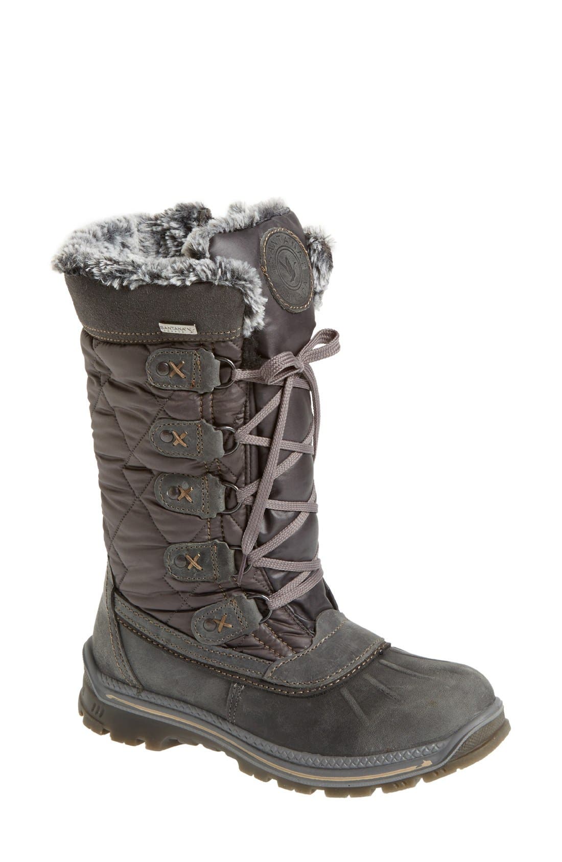 'Mulino' Waterproof Boot, Main, color, CHARCOAL
