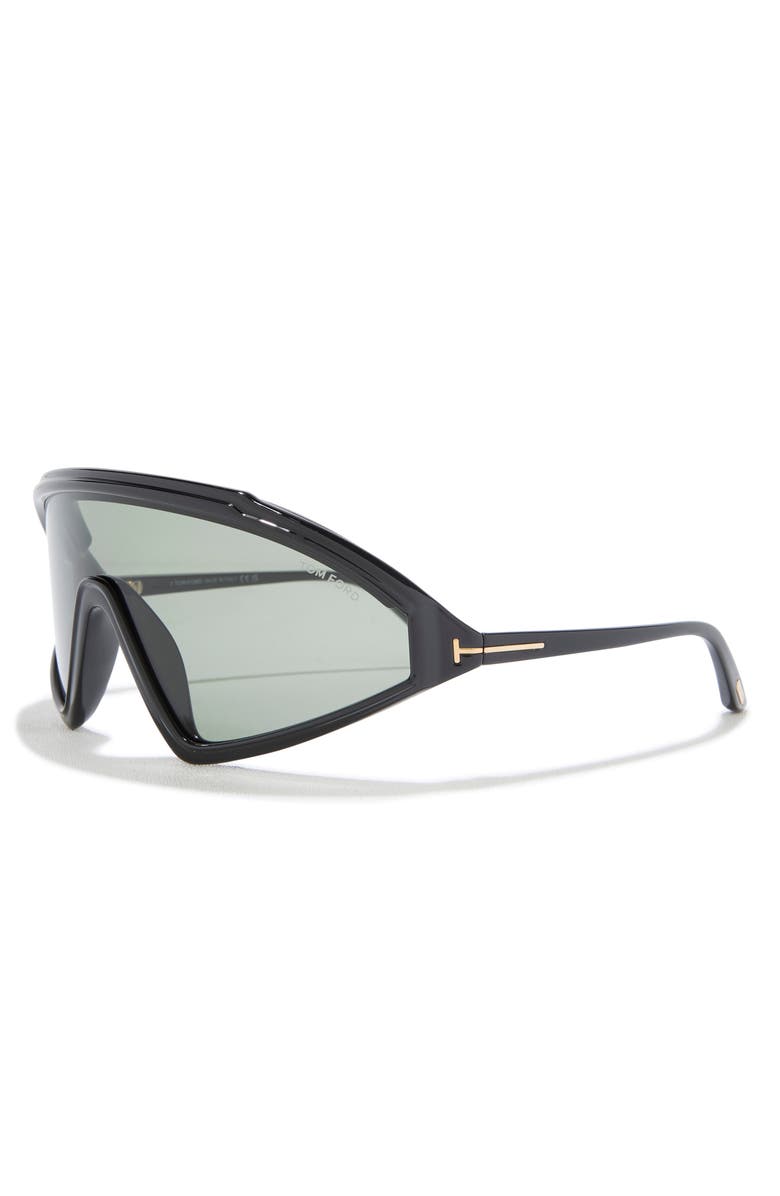 TOM FORD 00mm Shield Sunglasses, Alternate, color, Black/ Other / Smoke