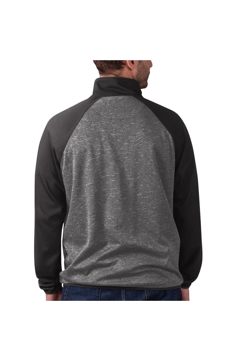 Men's G-III Sports by Carl Banks Black Pittsburgh Penguins Runners Raglan Full-Zip Track Jacket, Alternate, color, Black