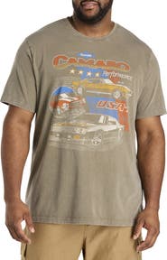 Lucky Brand Big & Tall Camaro Montage Graphic Tee