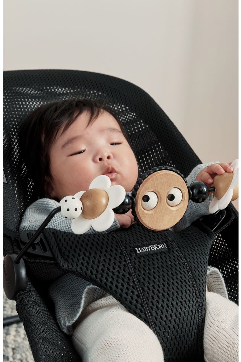 Baby Bouncer Toy Bar, Alternate, color, BLACK/ WHITE