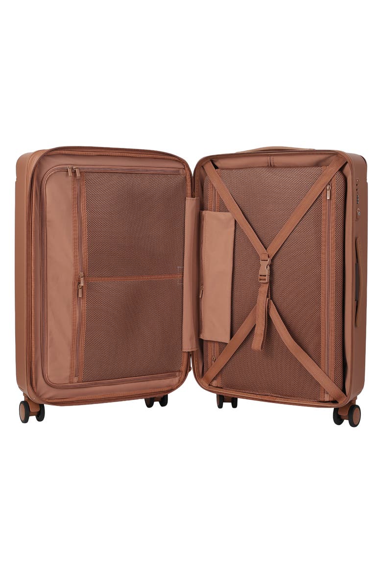 Nostos Matte Medium Spinner Suitcase, Alternate, color, TUSCANY