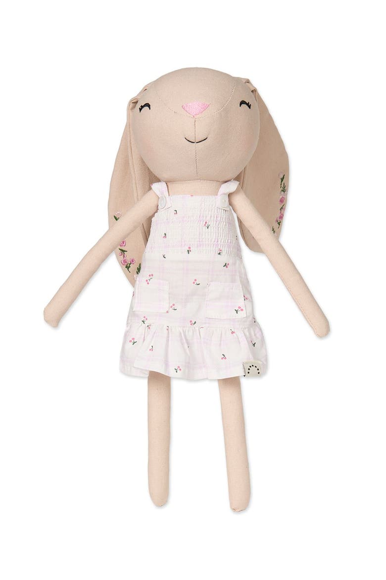 Bella Cotton/Linen Bunny Doll, Alternate, color, Pink