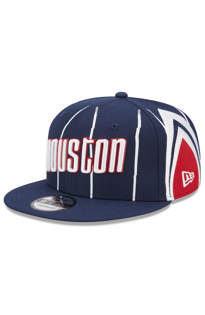 New Era Men's New Era Navy Houston Rockets 2022/23 City Edition Official 9FIFTY Snapback Adjustable Hat, Main, color, 
