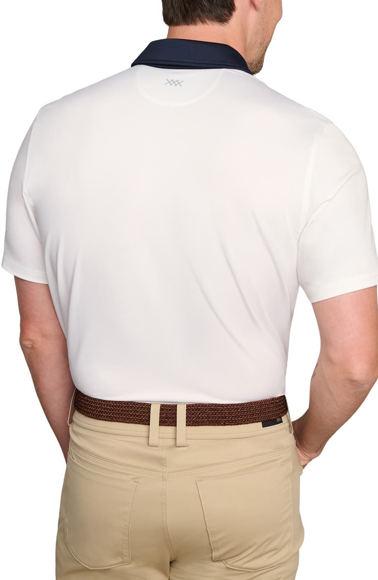 Rhone Drive Time Performance Polo, Alternate, color, White/ True Navy