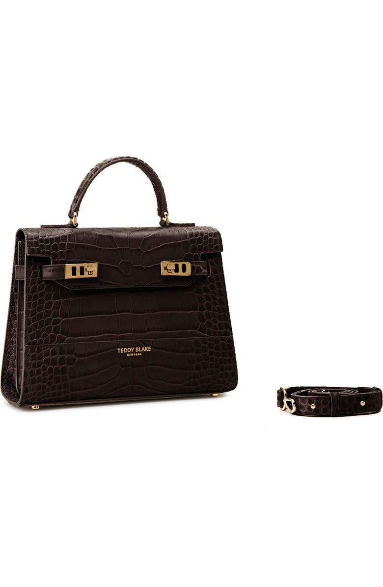 Teddy Blake Kim Croco 11", Alternate, color, Dark Brown
