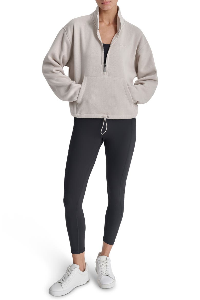 Half Zip Fleece Sweatshirt, Alternate, color, OAT