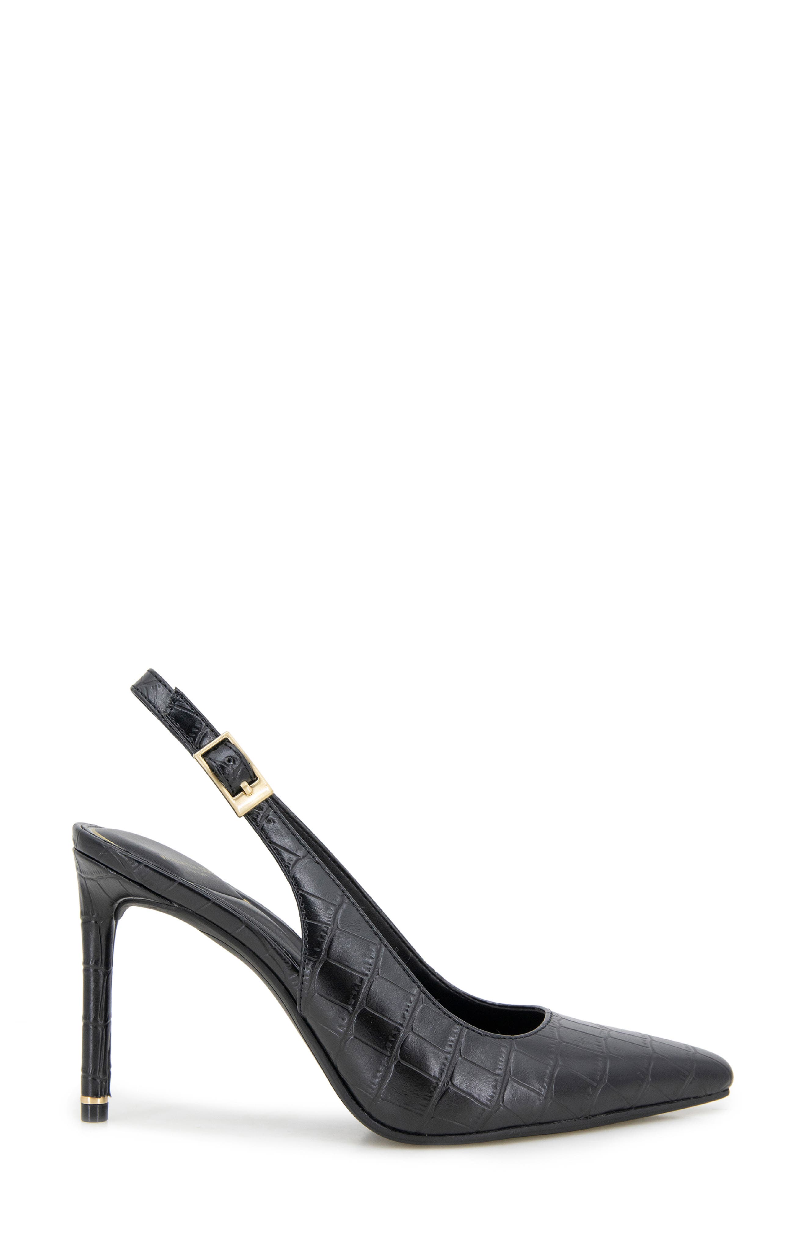 Kenneth Cole Quinnly Slingback Pump, Alternate, color, Black Croco