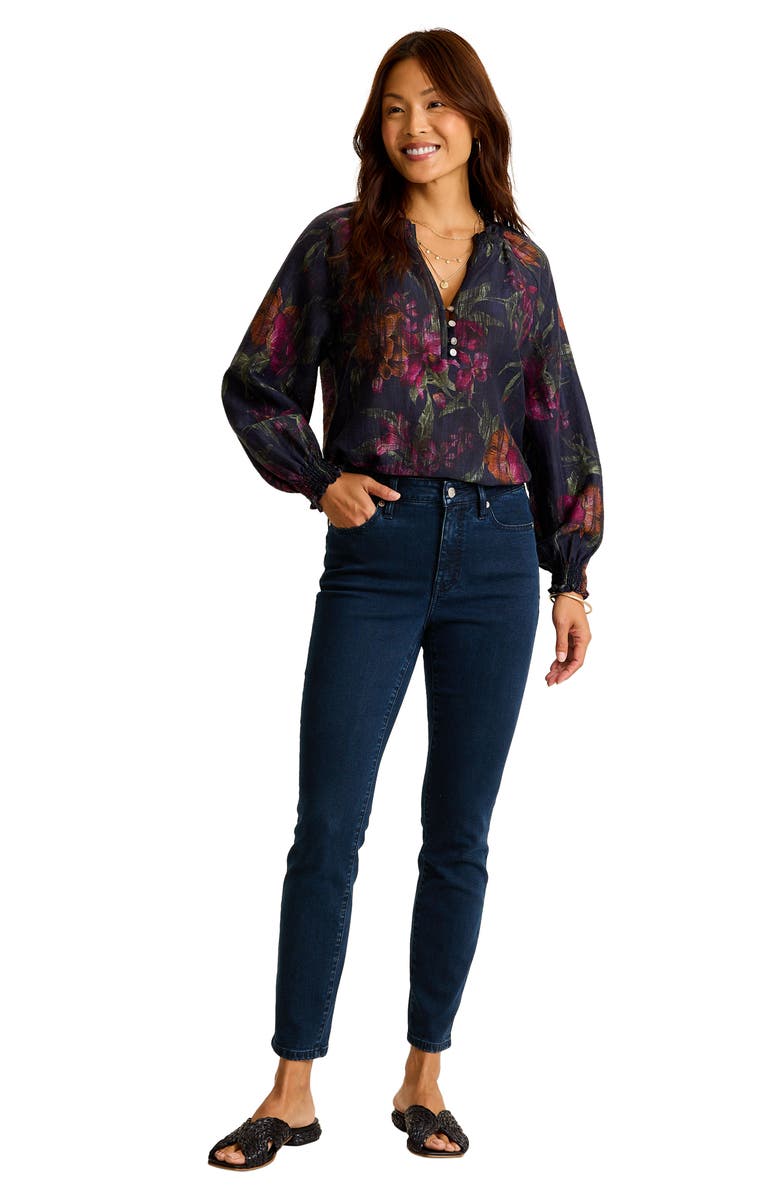 Tommy Bahama High Waist Ankle Skinny Jeans, Alternate, color, Sapphire Night Wash