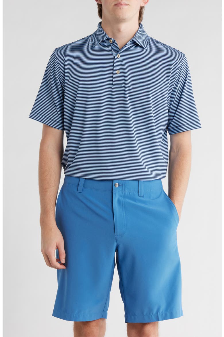 Hales Stripe Performance Polo, Main, color, NAVY / COTTAGE BLUE