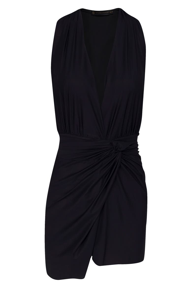 Karina Cover-Up Dress, Alternate, color, BLACK
